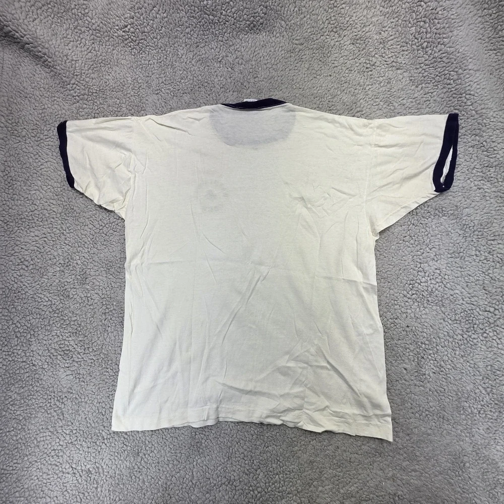 1970s Champion University of Washington Blue Ringer CREW T-shirt Single Stitch - Picture 9 of 9